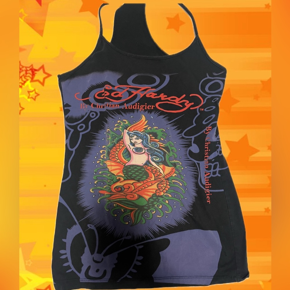 Ed hardy tank top dress tee
